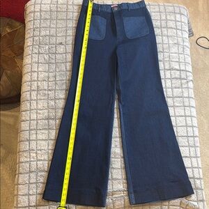 Kate Spade Blue Flare Wide Leg Jeans